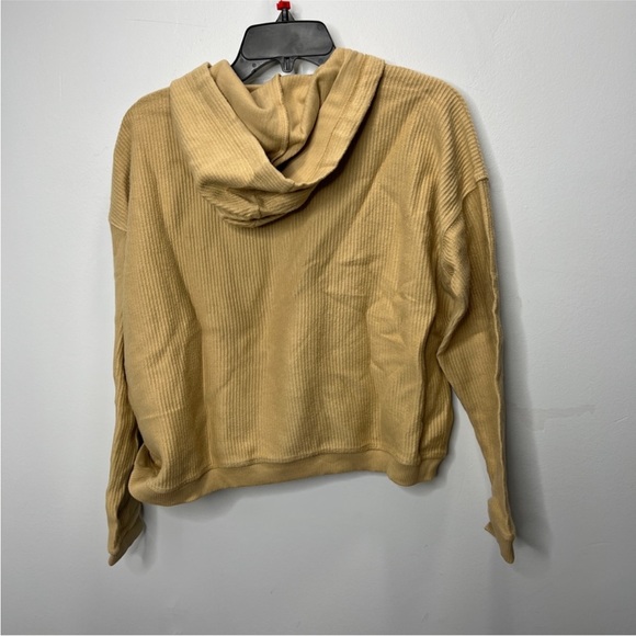 NWT Aerie Tan Cropped Hoodie (Small) - Picture 4 of 9
